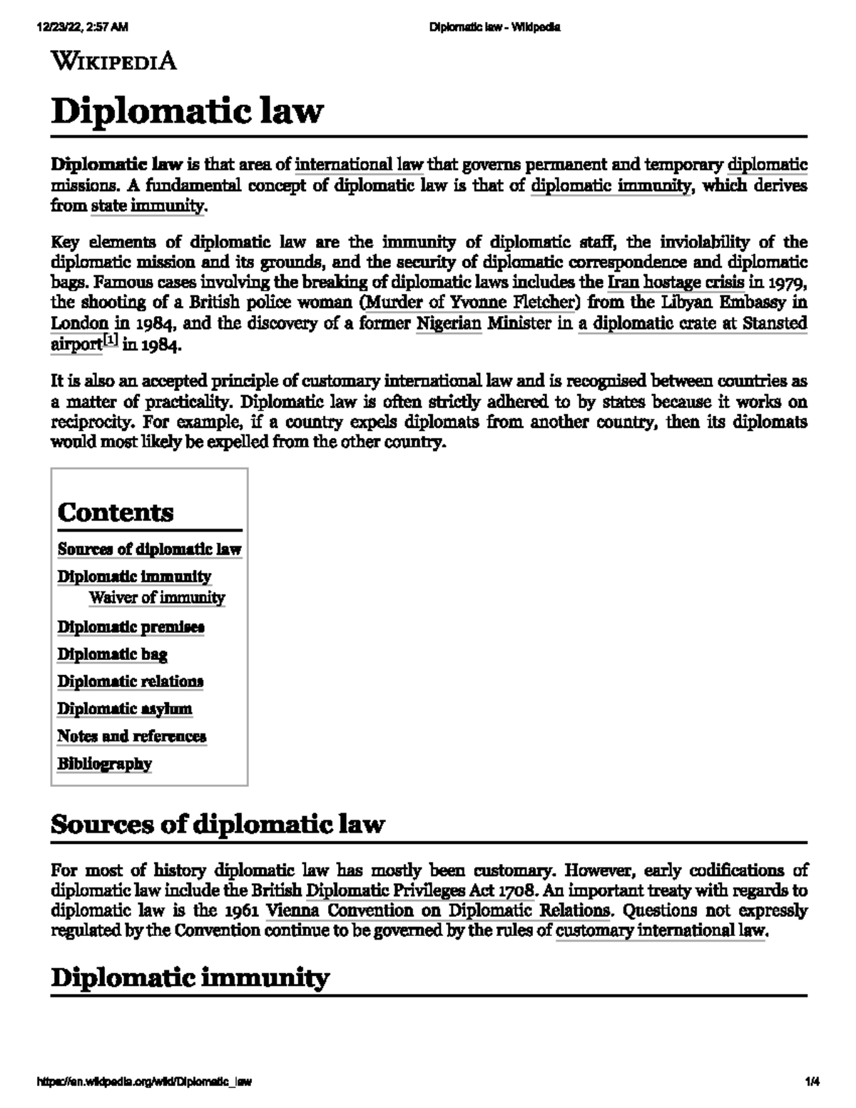 dissertation diplomatic law