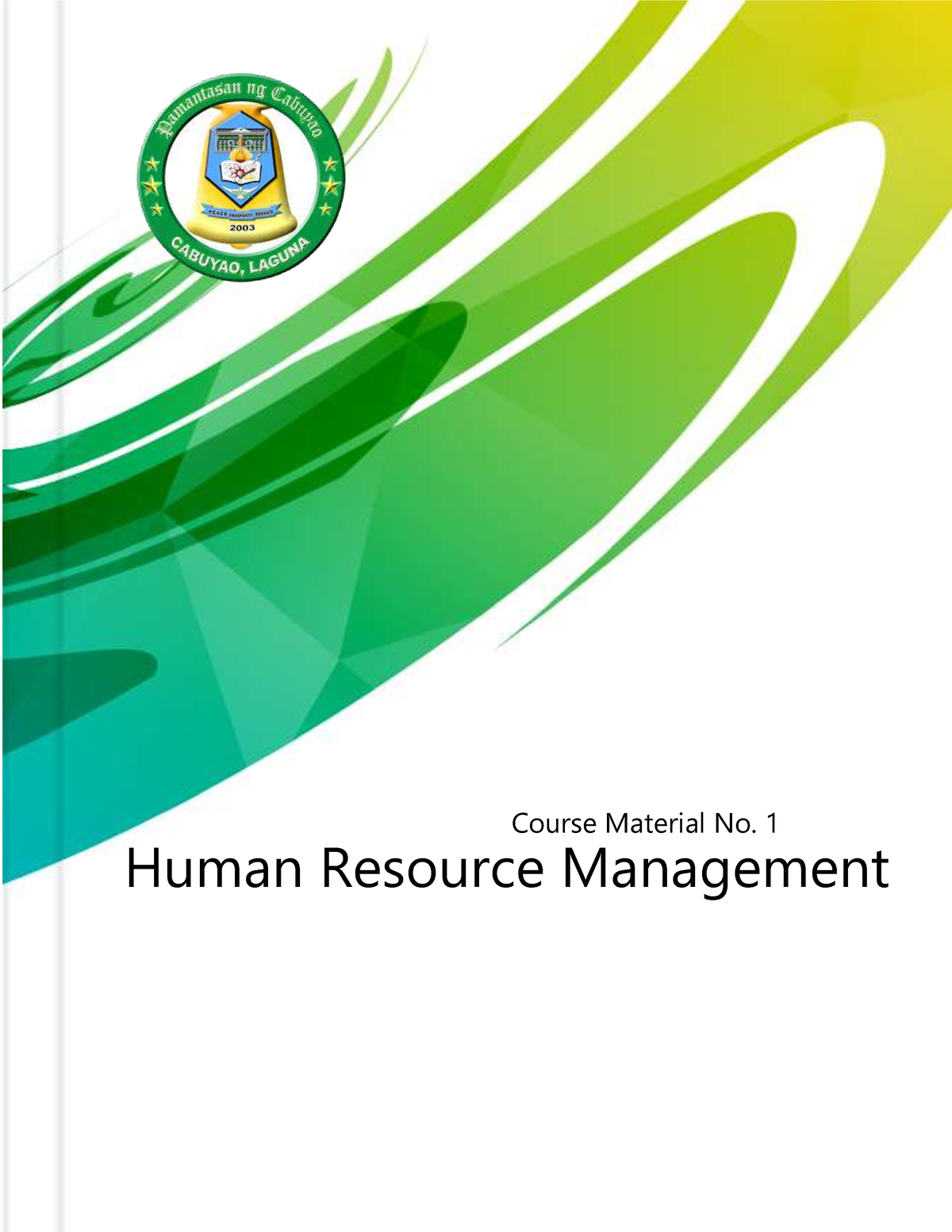 HRM Module No. 1 - Notes - Human Resource Management Course Material No ...