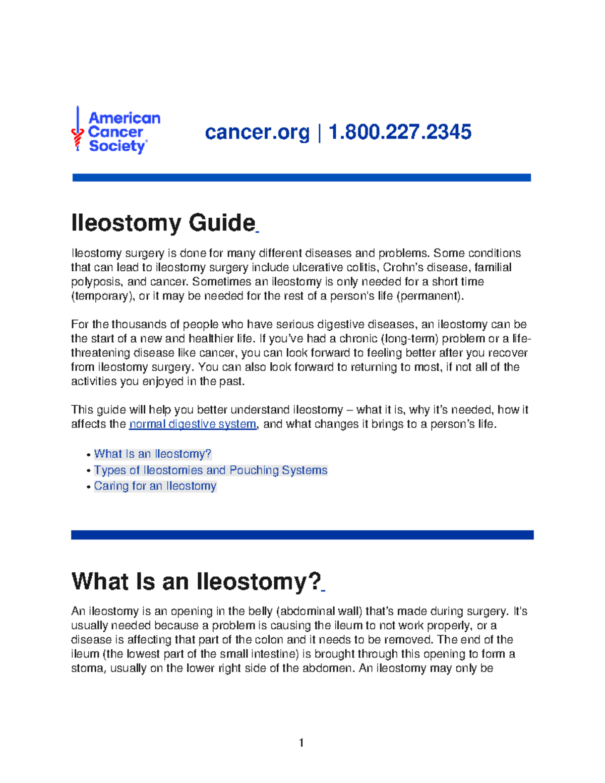 Ileostomy Practice Notes - Ileostomy Guide What Is An Ileostomy? Cancer ...