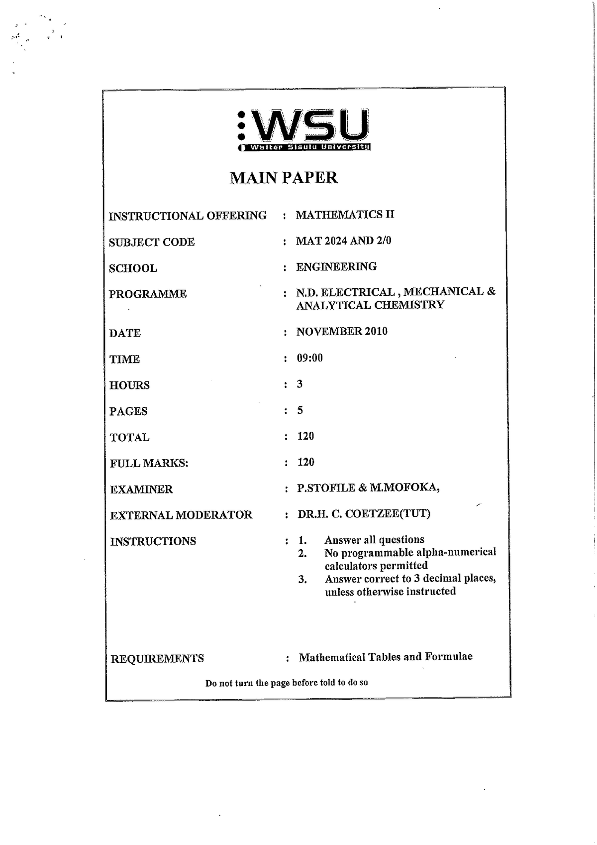 MAT 2024 & 2 PRACTICE PDF 540101S Studocu