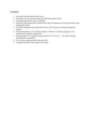 Experiment 4 Lab Notes - CHM 1311 - Studocu