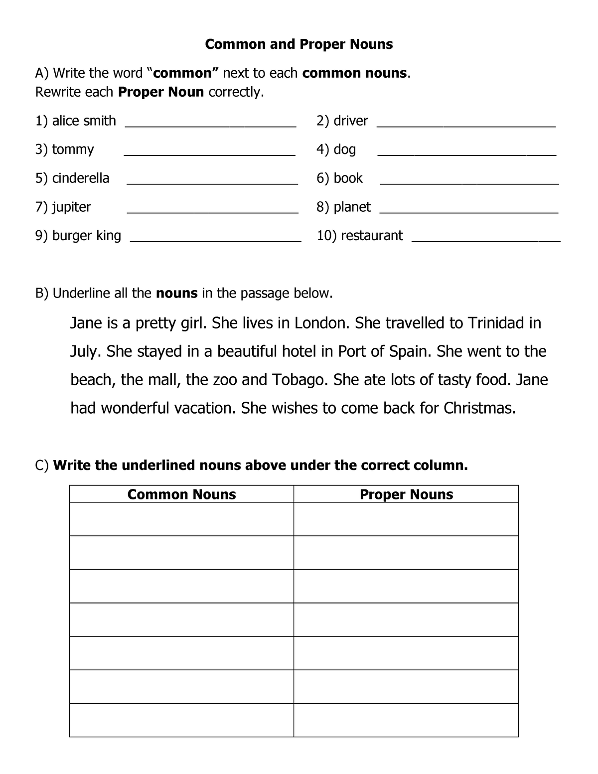 Common-and-proper-nouns-worksheet-evaluation Compress - Common And ...