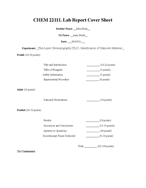 Distillation Lab - Brooklyn Kennedy Angela Bae Organic 2211L 9/20/ CHEM ...