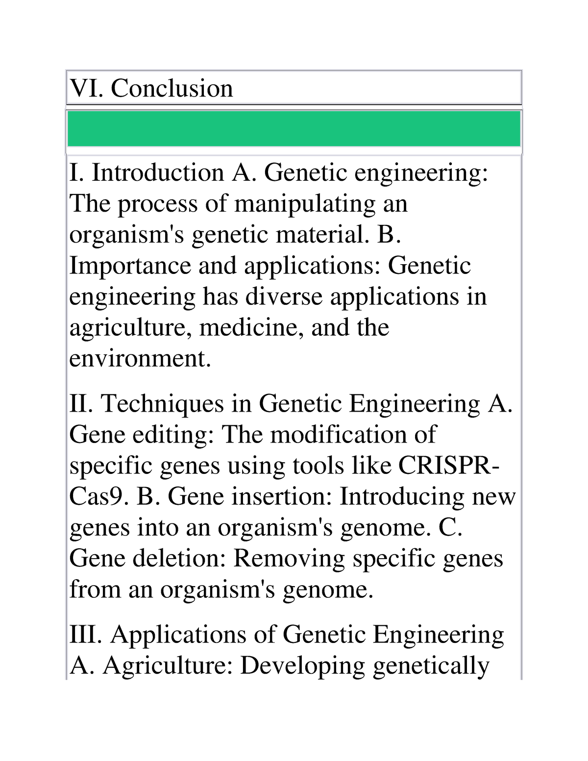 genetic engineering benefits essay