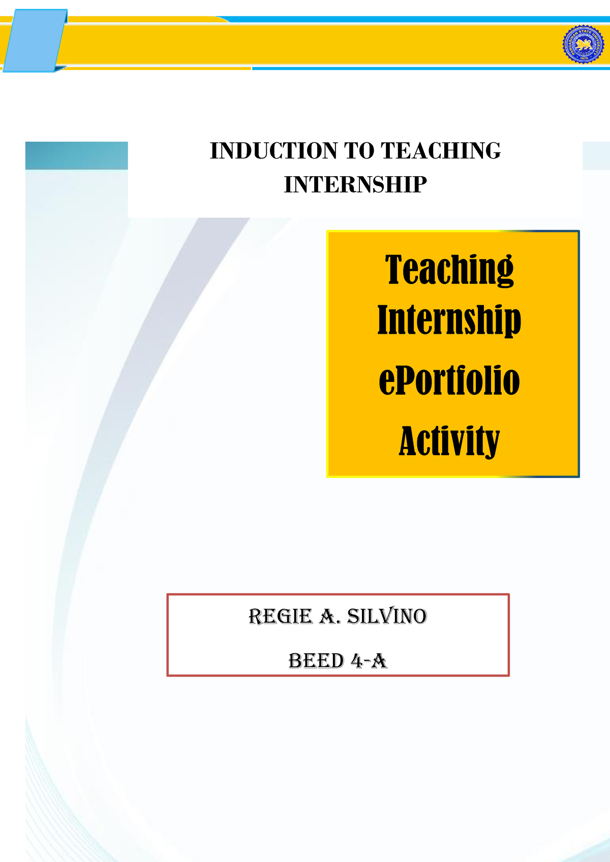 TI-Activity-1- Induction-TO- Teaching- Internship Regie Silvino ...