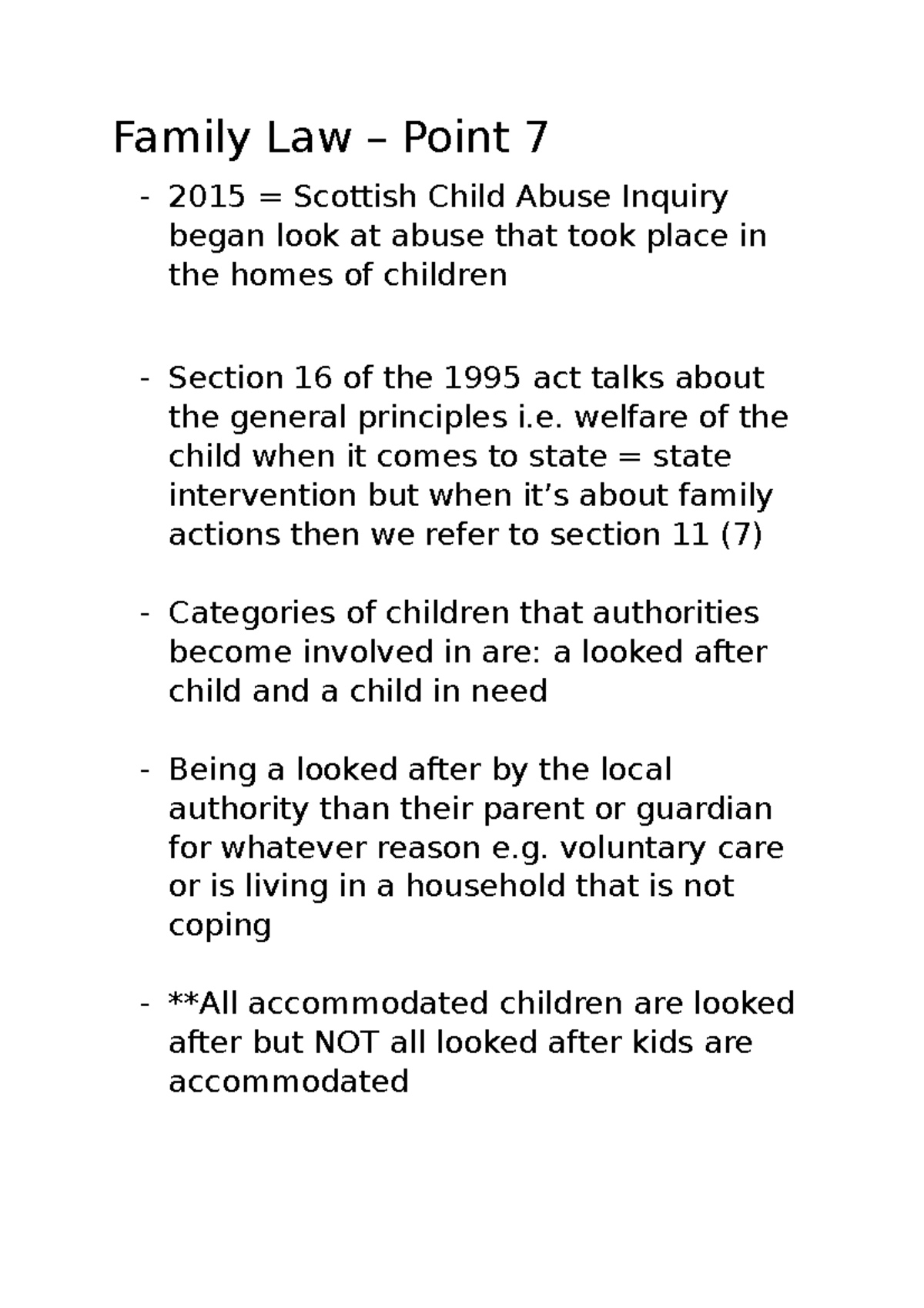 Family law 7 - Family Law – Point 7 2015 = Scottish Child Abuse Inquiry ...