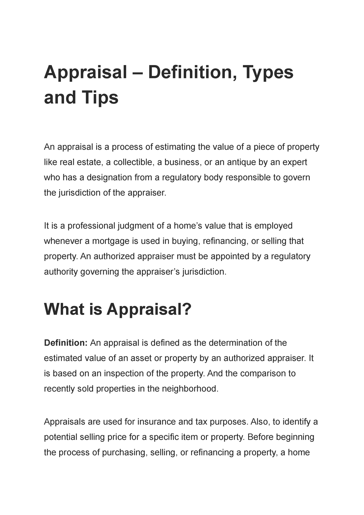 appraisal-definition-types-and-tips-it-is-a-professional-judgment