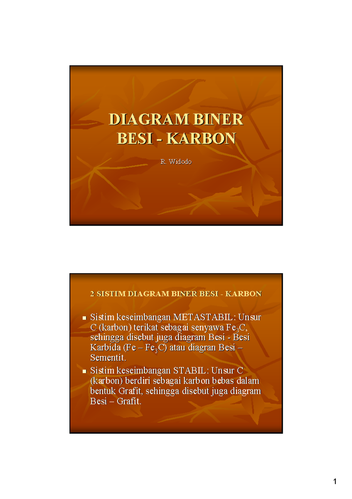 Diagram Biner Besi-Karbon - DIAGRAM BINER DIAGRAM BINER BESI BESI ...