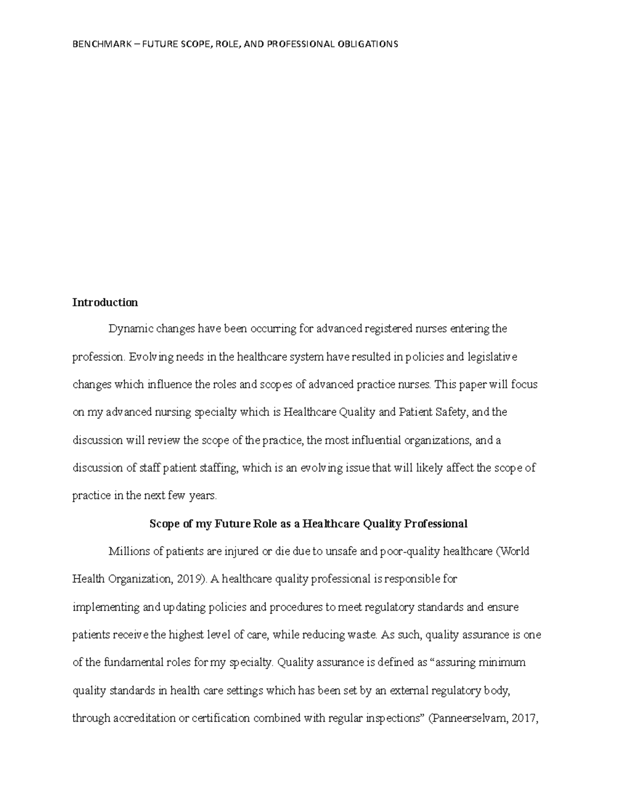 Future Scope Role and Professiona Obligations copy BENCHMARK FUTURE