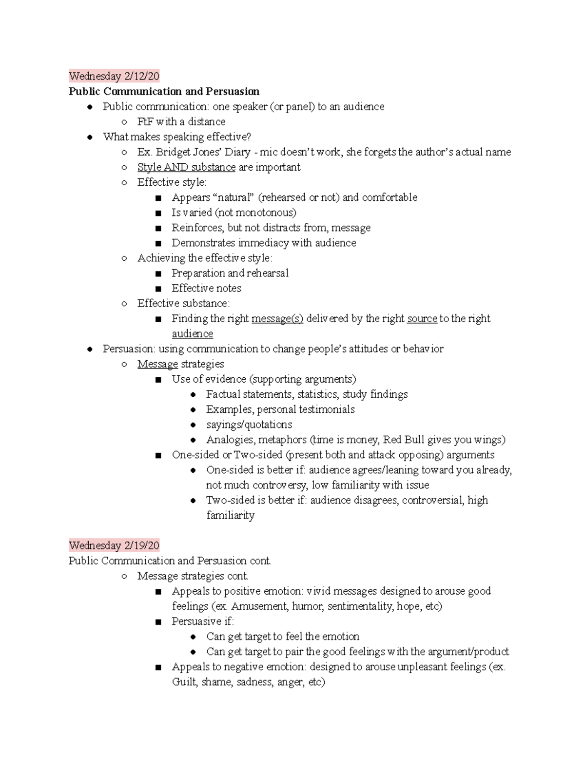 Comm 1 Lecture Notes until Final - COMM1 - UC Santa Barbara - Studocu