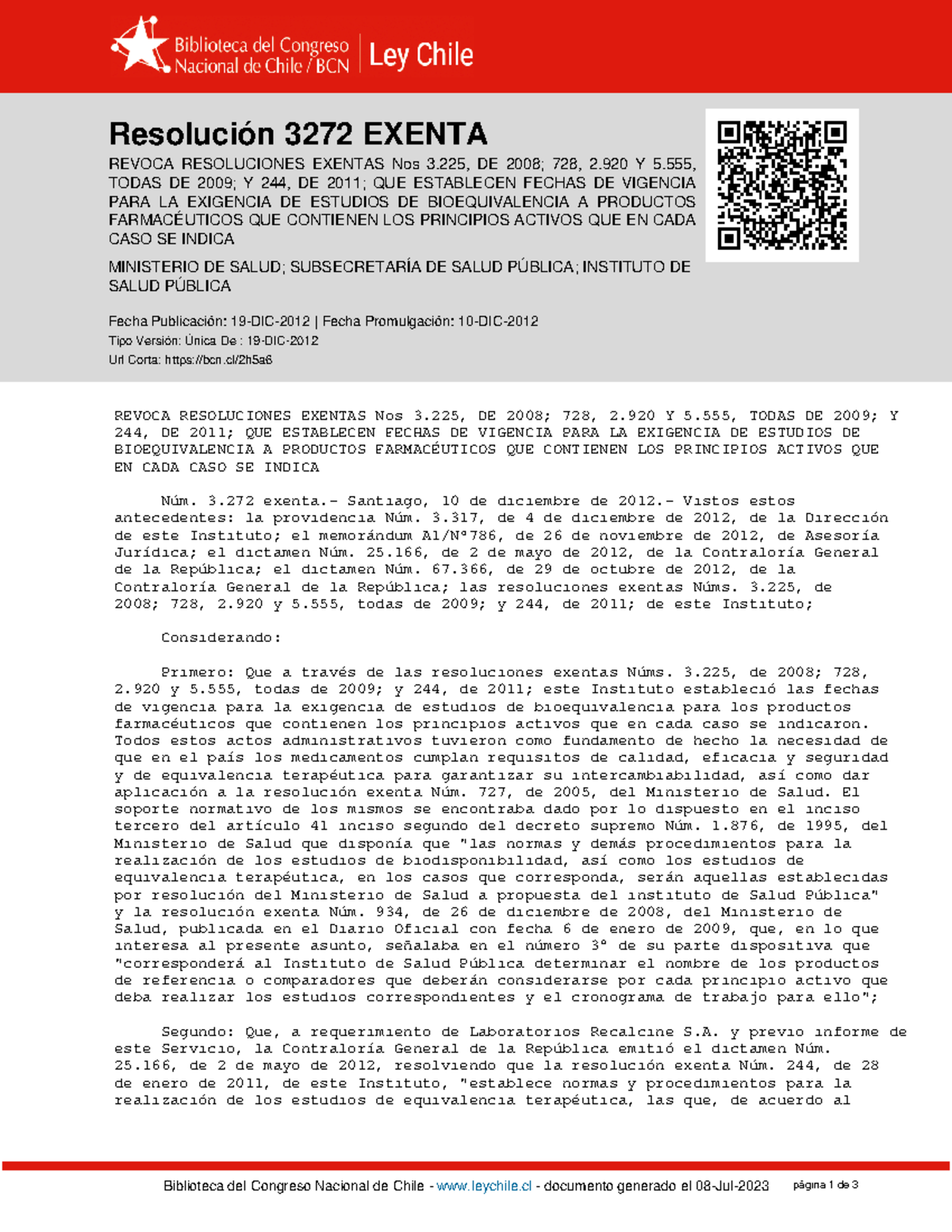 Resolucion-3272- Exenta 19-DIC-2012 - Resolución 3272 EXENTA, SALUD ...