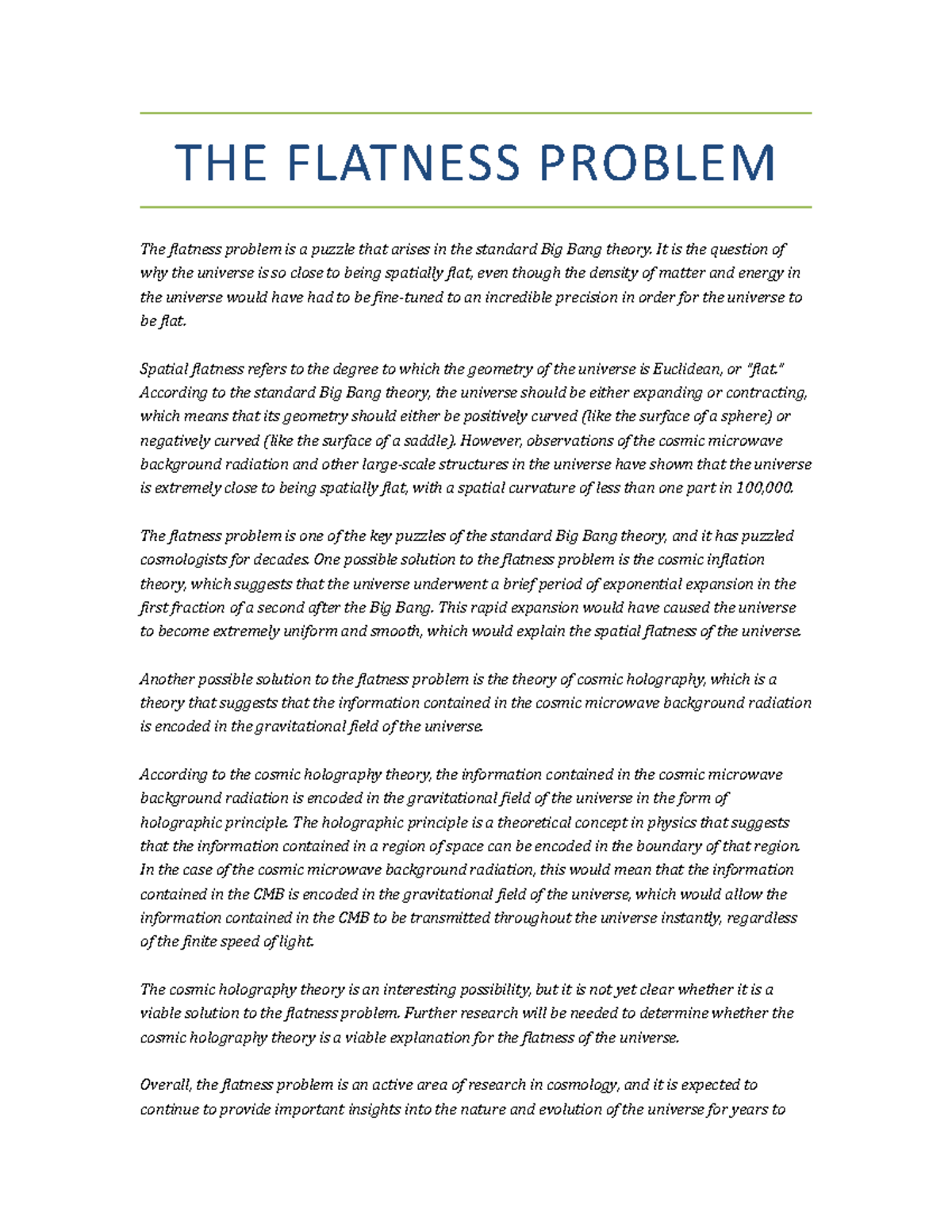 the-flatness-problem-in-astronomy-the-flatness-problem-the-flatness