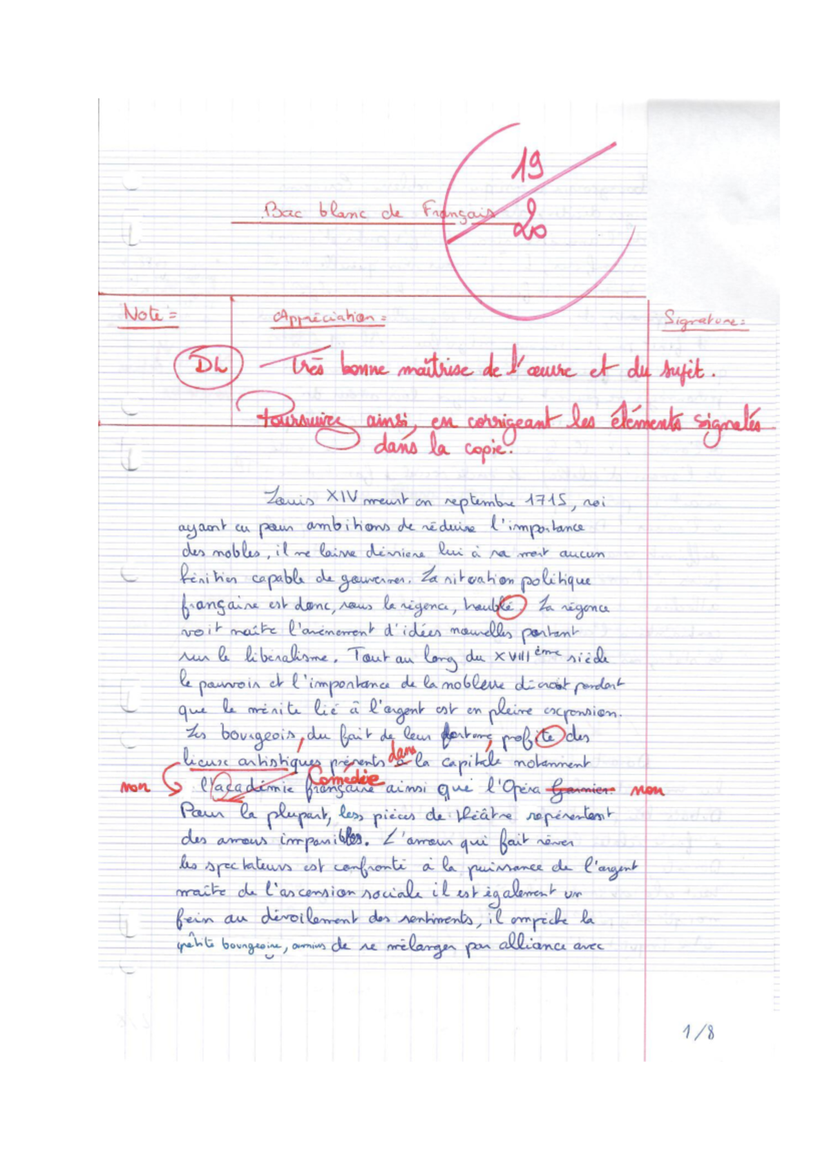 Dissertation élève Français Studocu