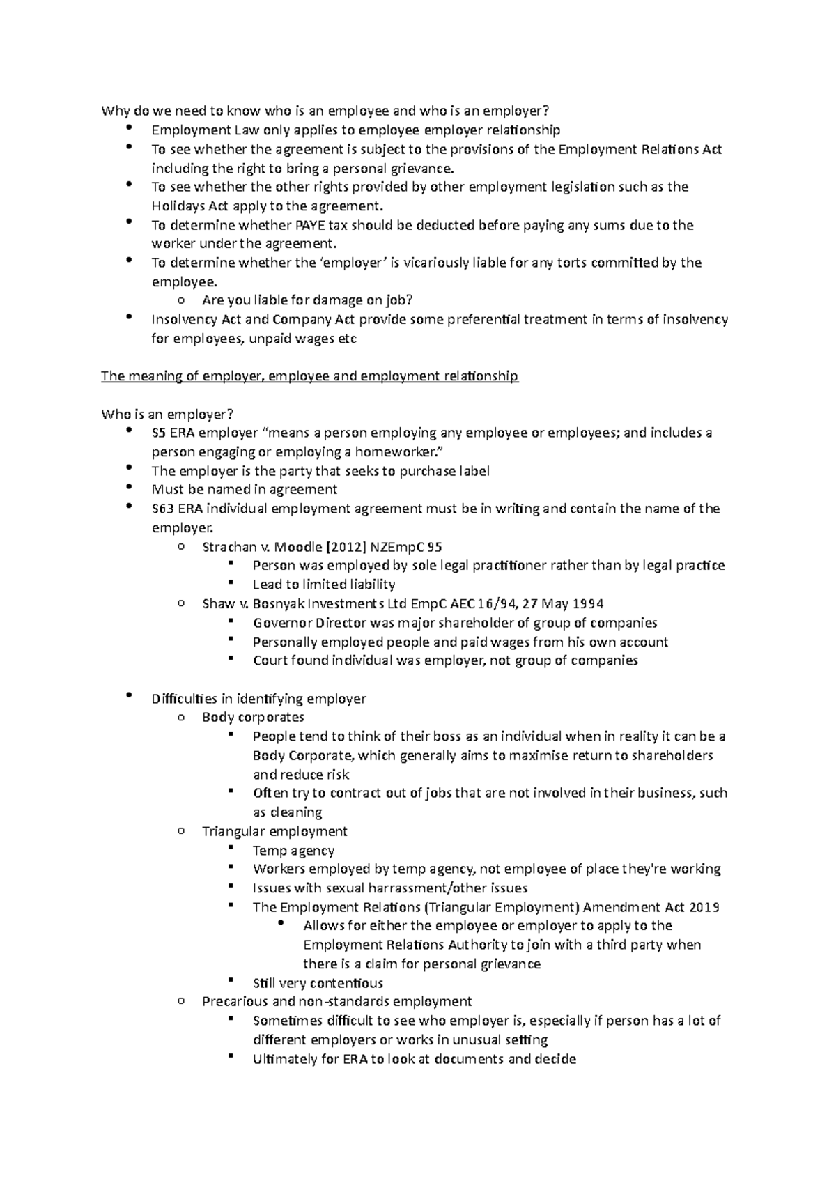 Determining the Employment Status - Why do we need to know who is an ...