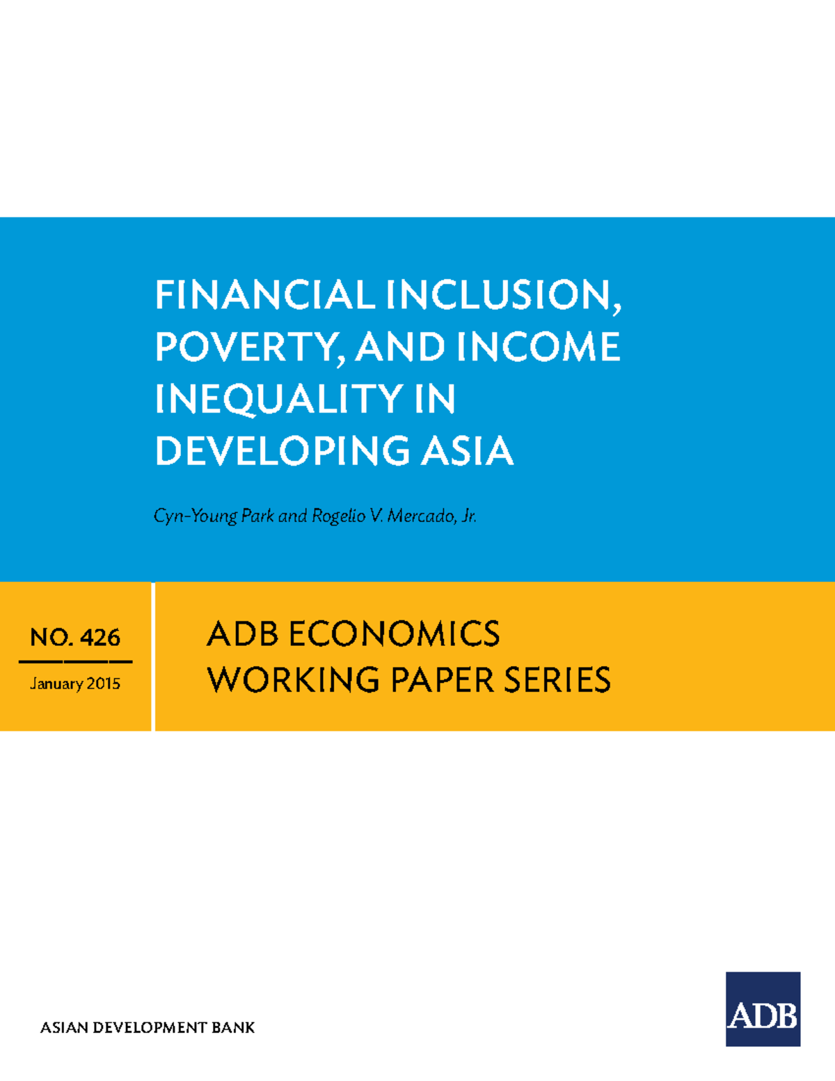 Financial Inclusion And Poverty In Asia - Public Finance - MKU - Studocu