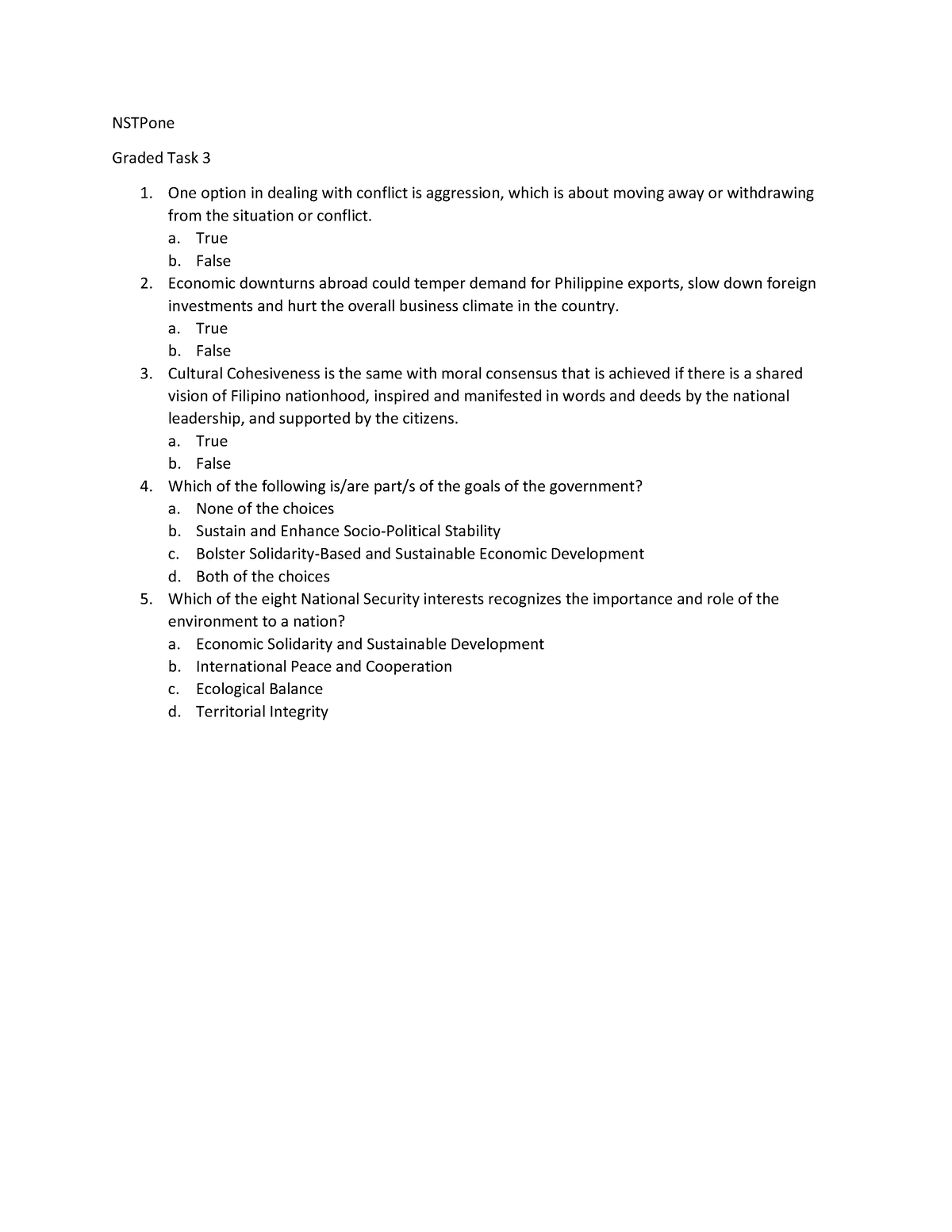 graded task assignment example