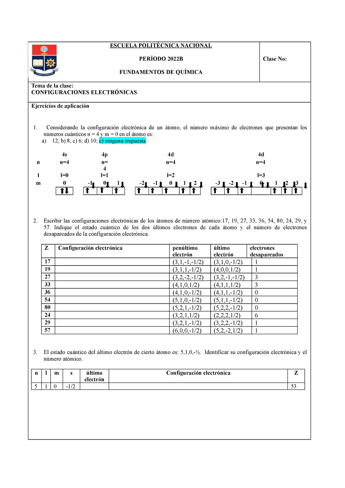 Unidad 1. Configuraciones Electrónica Ejercicios - ESCUELA POLITÉCNICA ...