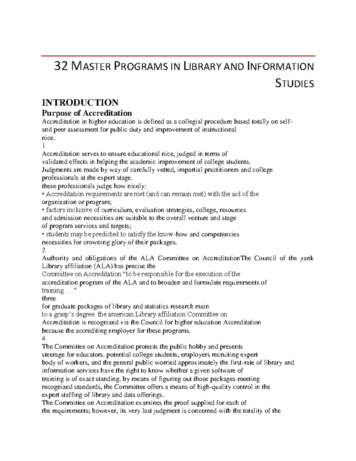 32 Master Programs in Library and Information Studies - 32 MASTER ...
