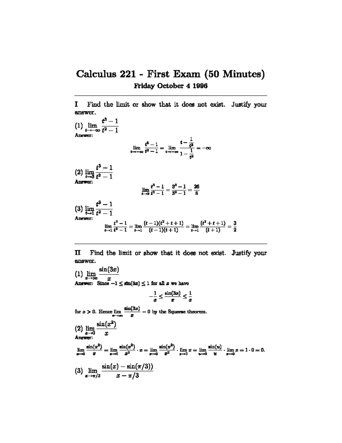 Calc 221 - Calculus - Studocu