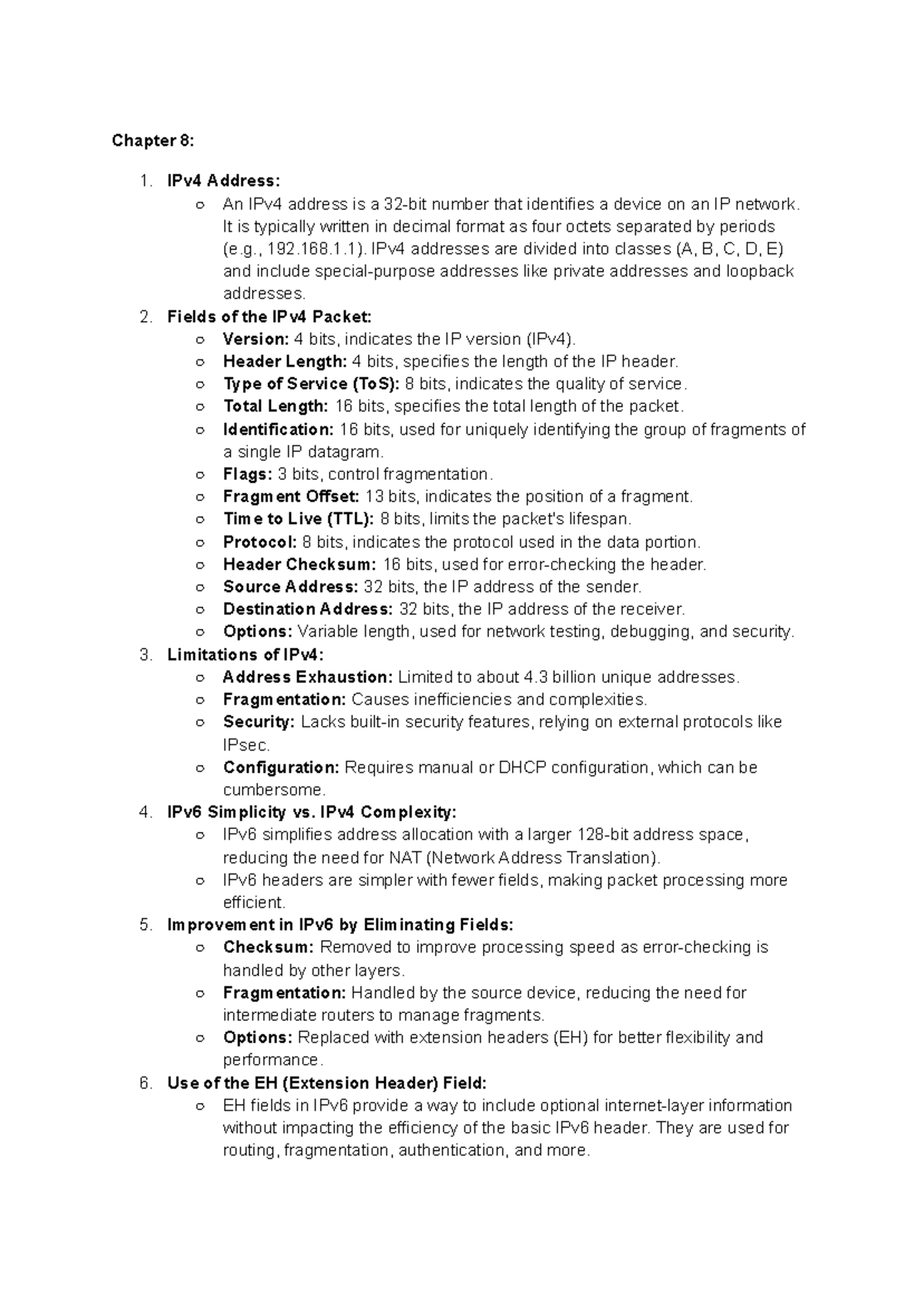 Review 5 - Fundamentals of Computer Network 1 (ITS161L) - Chapter 8: 1 ...