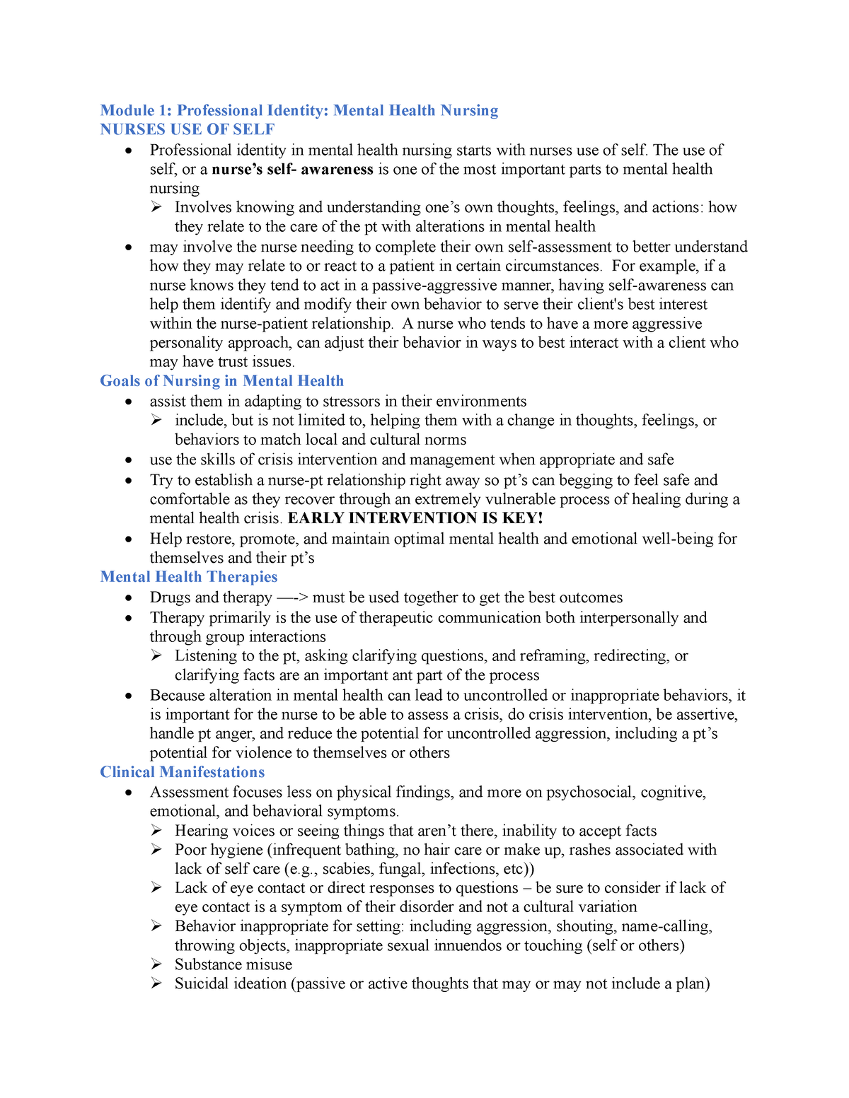 NR326 Week 2 Edapt - Lecture - Module 1: Professional Identity: Mental ...