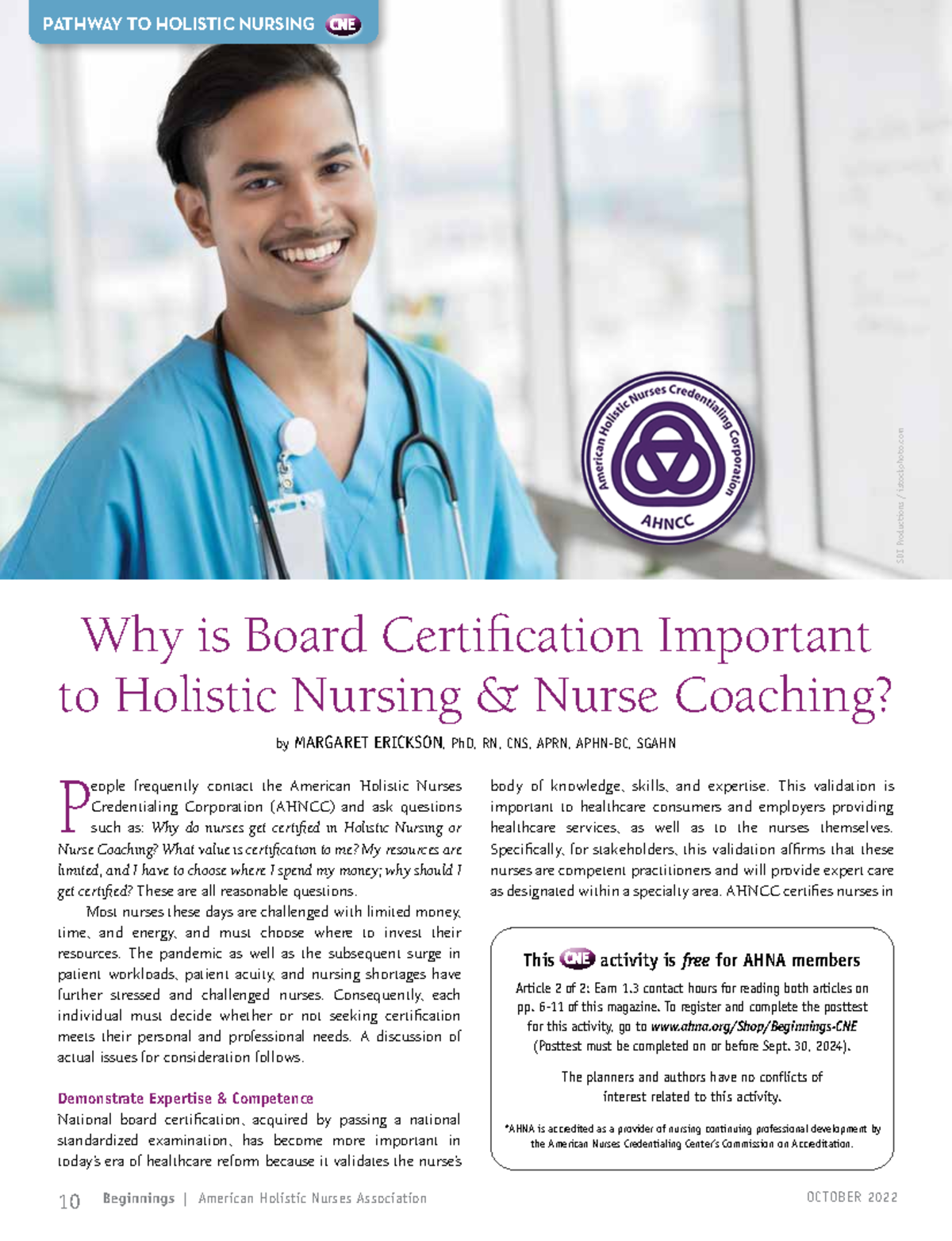 Ref2 - 10 Beginnings | American Holistic Nurses Association OCTOBER ...