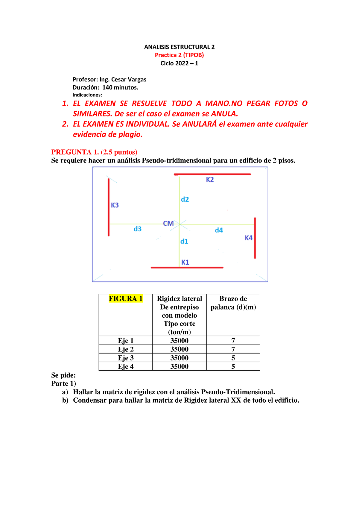 CI 71-TIPO B - Enunciado De La Práctica 2 De Análisis Estructural II ...