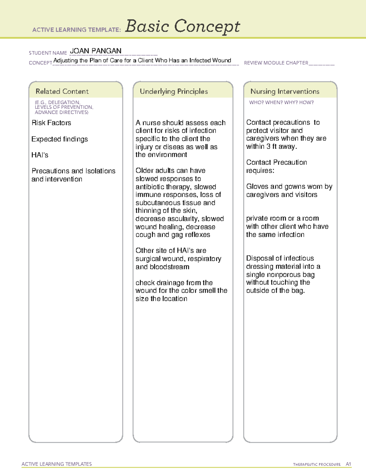 MS Proctored 2 - Joan Pangan - ACTIVE LEARNING TEMPLATES THERAPEUTIC ...