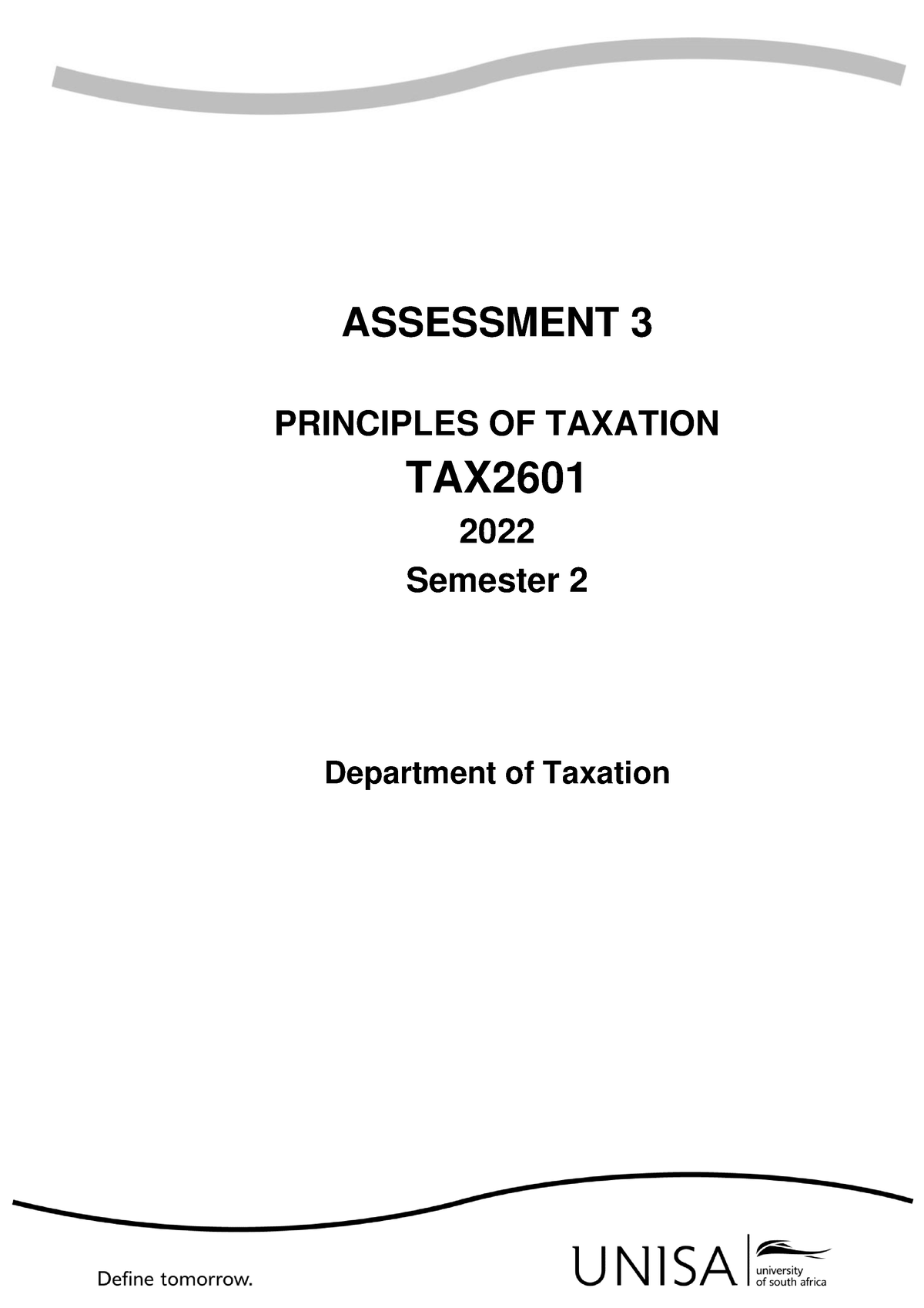 tax2601 assignment 6 2022