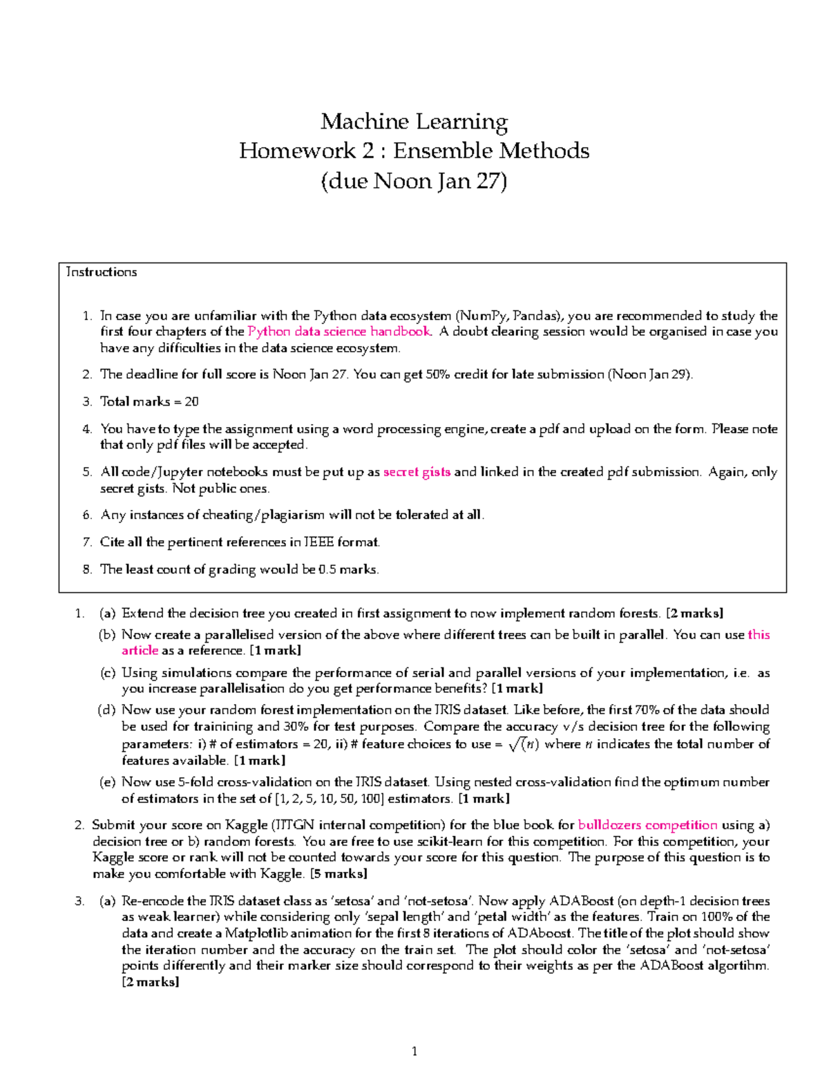 2 - Practice material shared by professor - Machine Learning Homework 2 ...