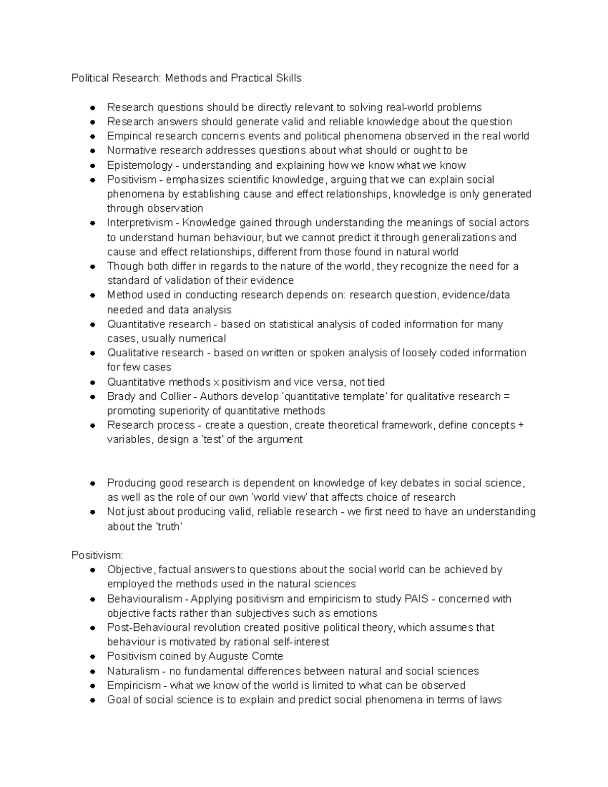 political research methods and practical skills 2nd edition