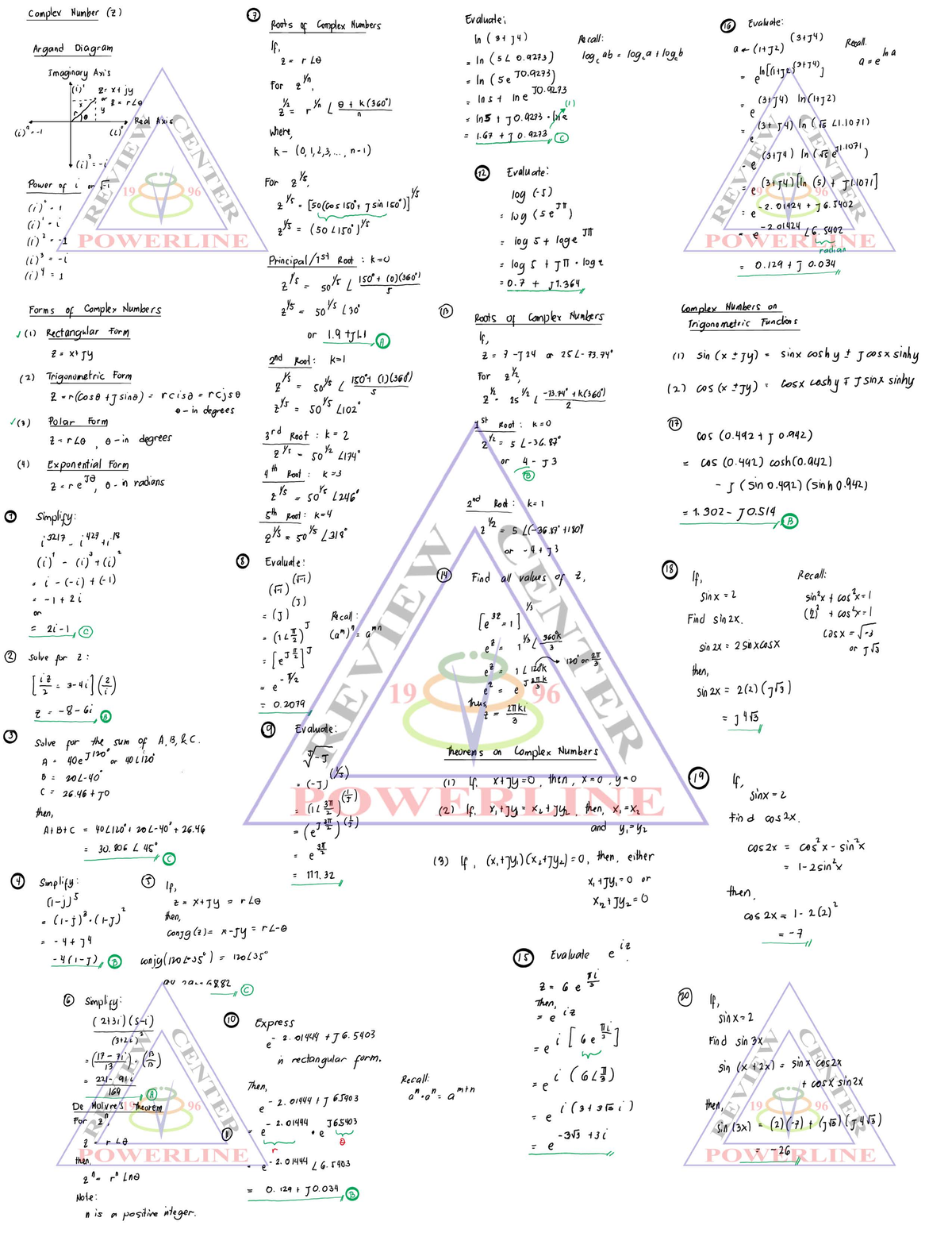 680623333 2 2 Advance Math And Vector Analysis Review Problems 