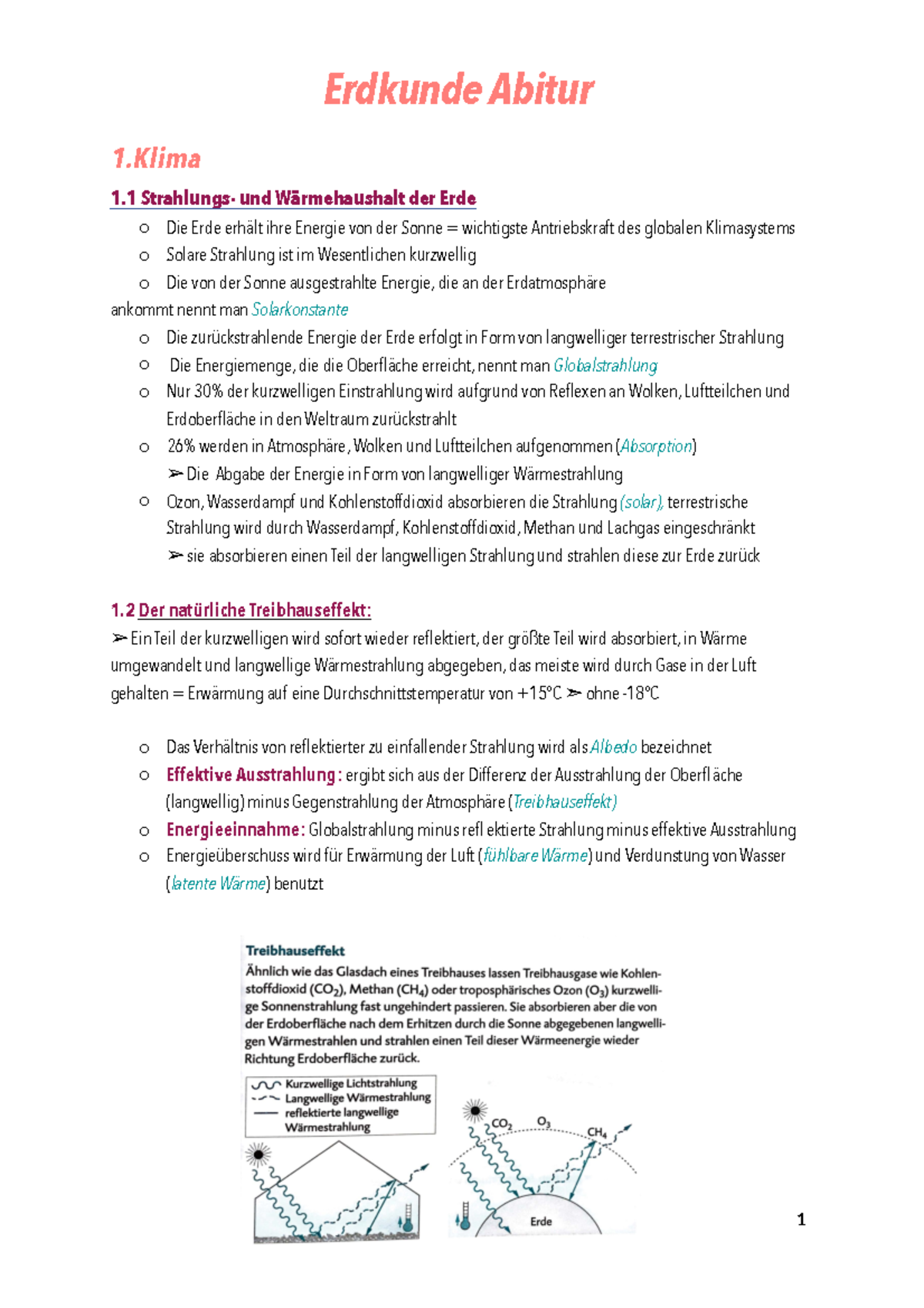 Erdkunde Abitur Zusammenfassung 2020 PDF - Erdkunde Abitur ####### 1 1