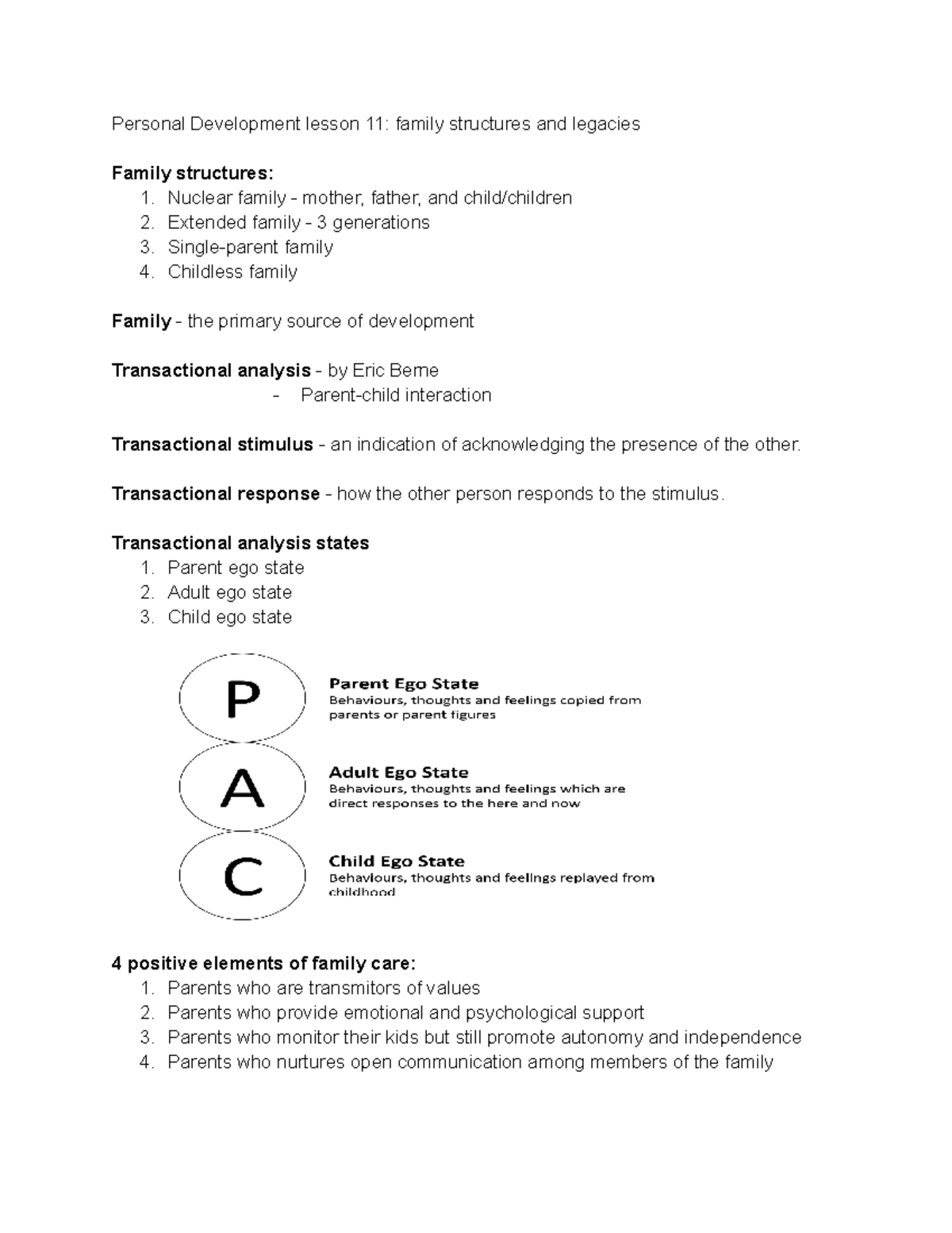 5 6293868762303039411 - Personal Development lesson 11: family ...