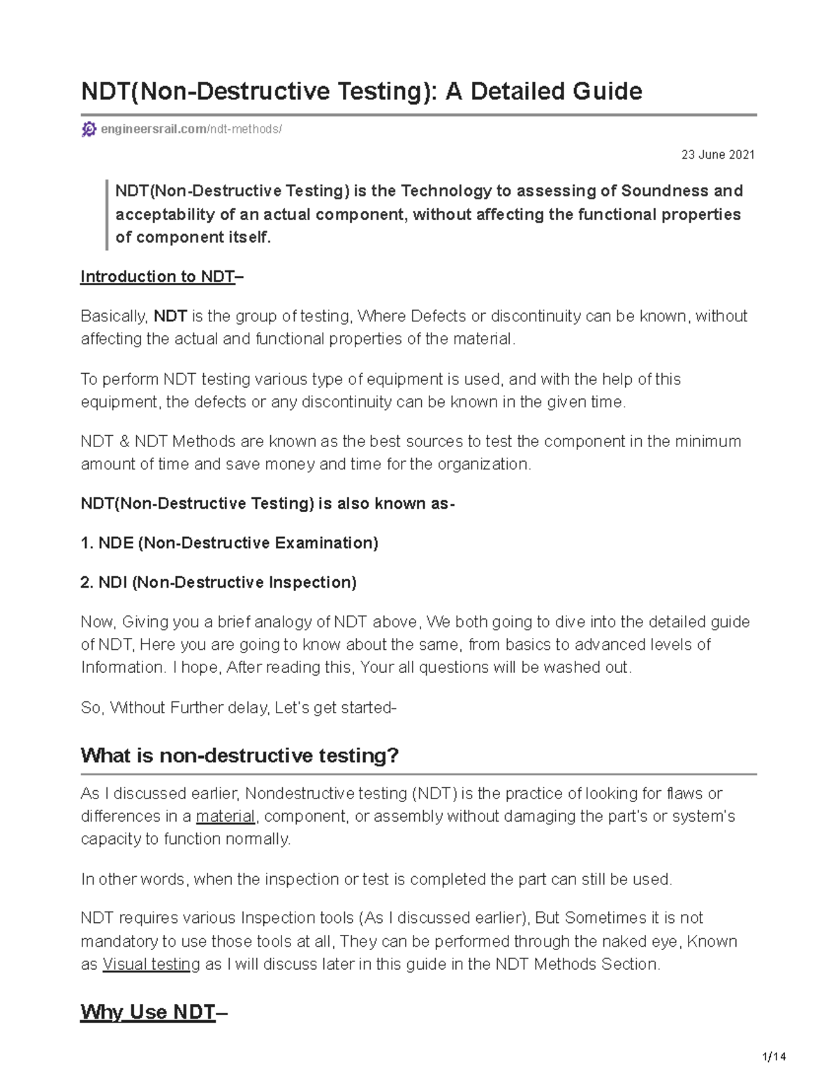Engineersrail.com-NDTNon-Destructive Testing A Detailed Guide - 23 June ...