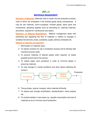 MS UNIT 4 materialMS MANAGEMENT SCIENCE Question papers Answers