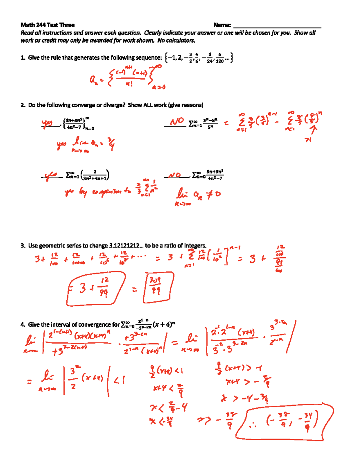 244 Test Three B spring 22 - MATH 244 - Studocu