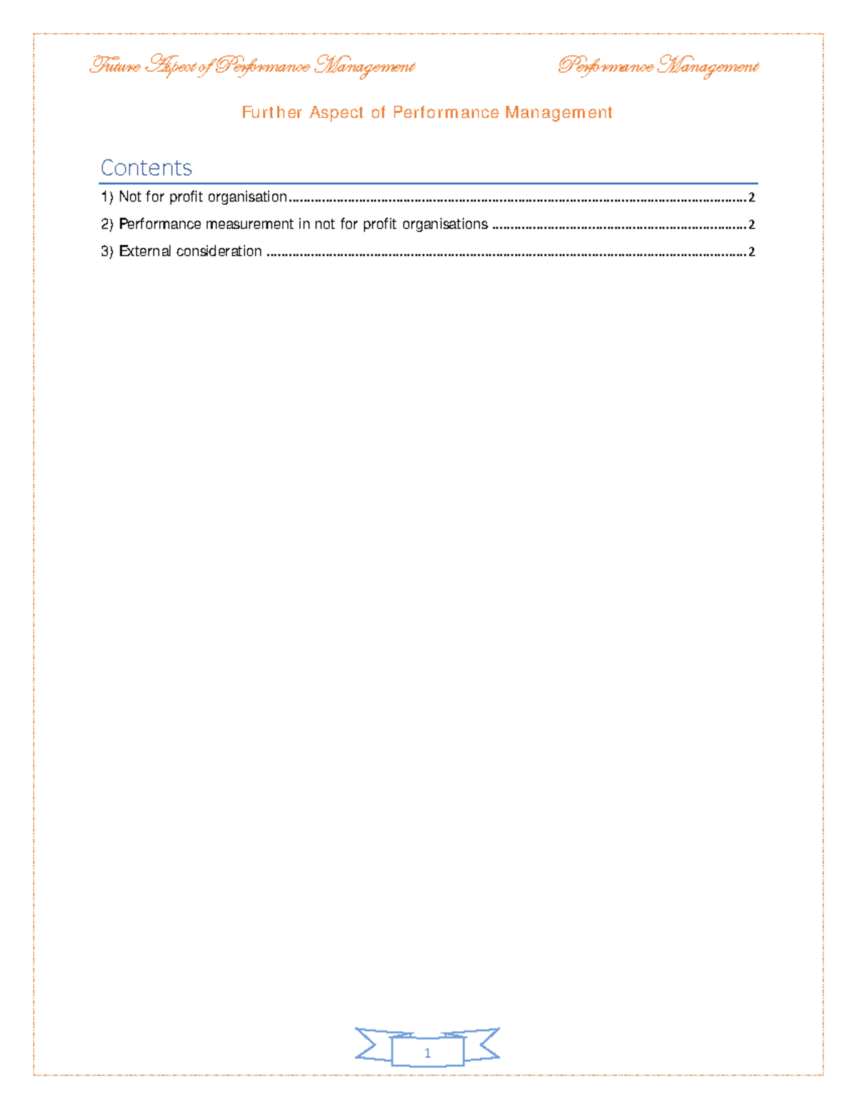 12 - Further Aspects of performance managment - Future Aspect of ...
