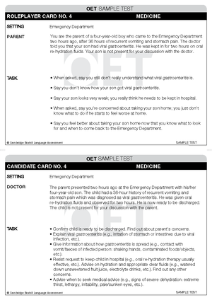 OET Speaking worksheet - SPEAKING GUIDED PRACTICE SPEAKING GUIDED ...