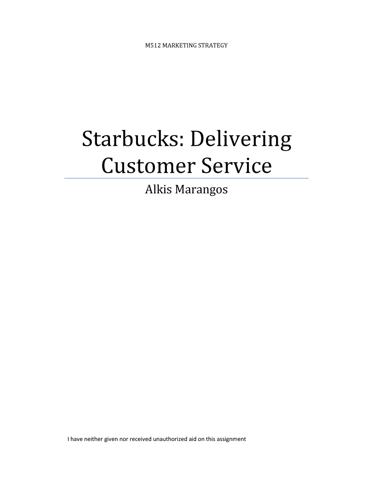 starbucks delivering customer service case study analysis