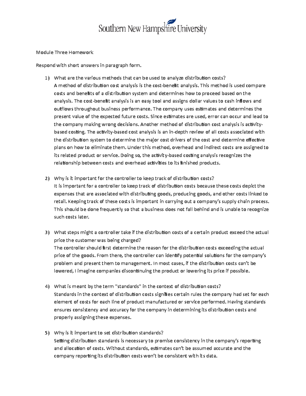 ACC 340 Module Three Homework Module Three Homework Respond with