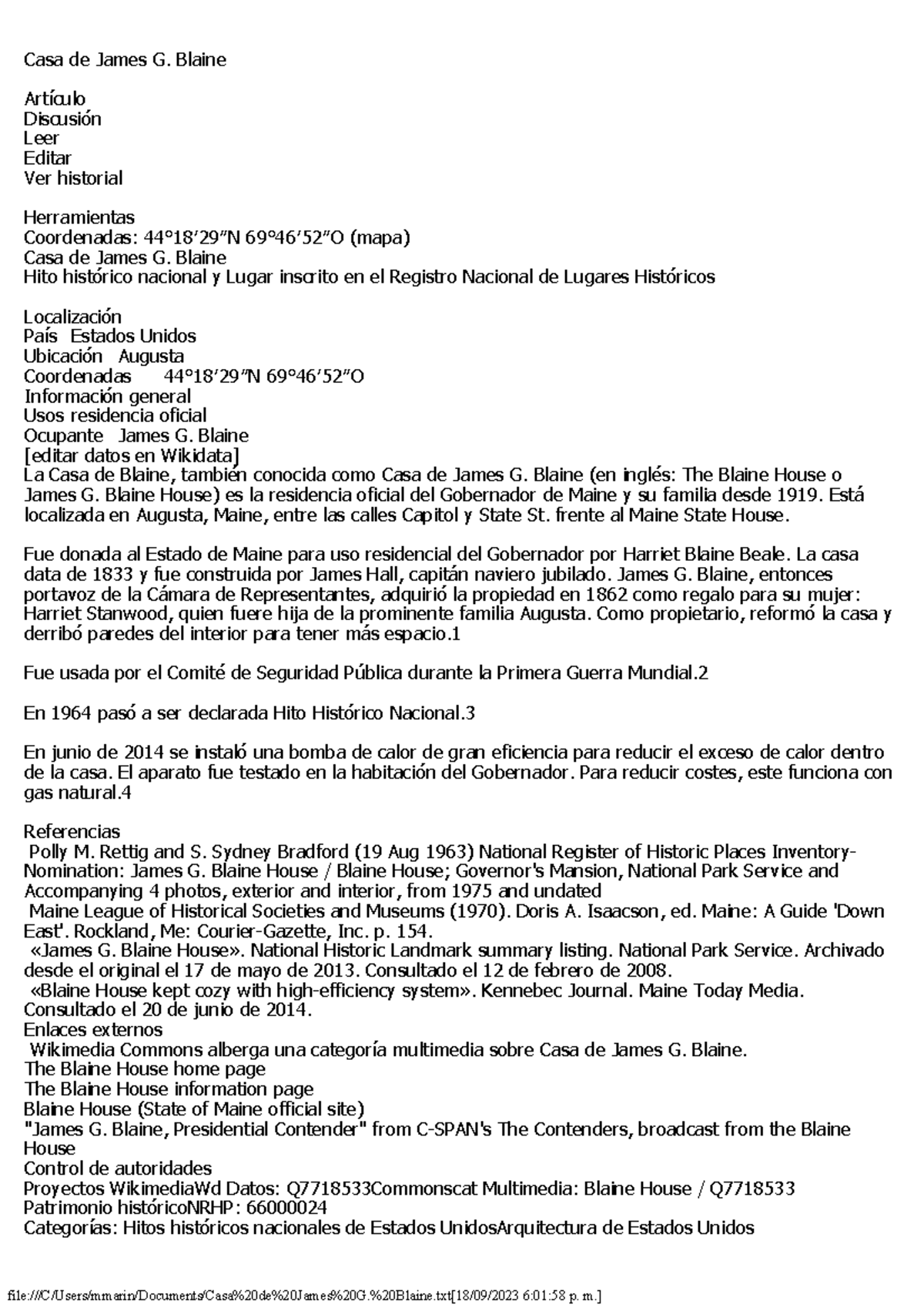 Casa de James G. Blaine arma file[18/09/2023 60158 p. m.] Casa