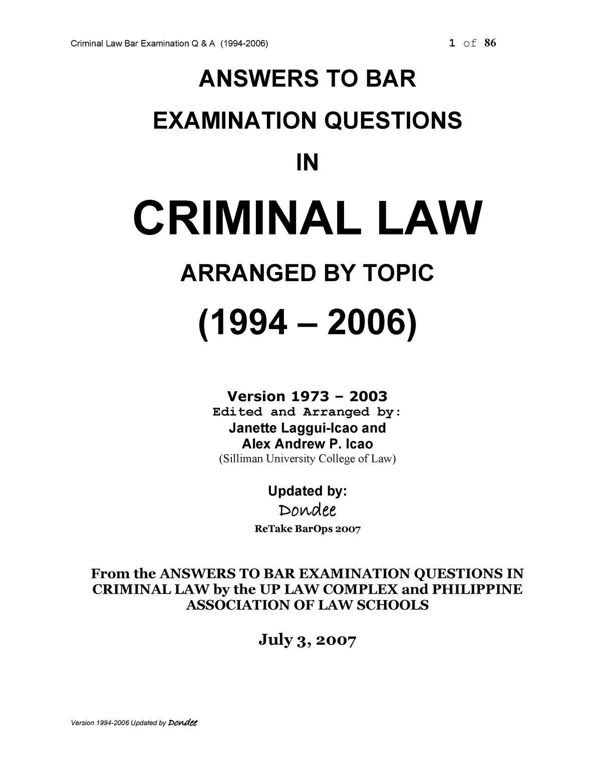bar exam questions and answers pdf