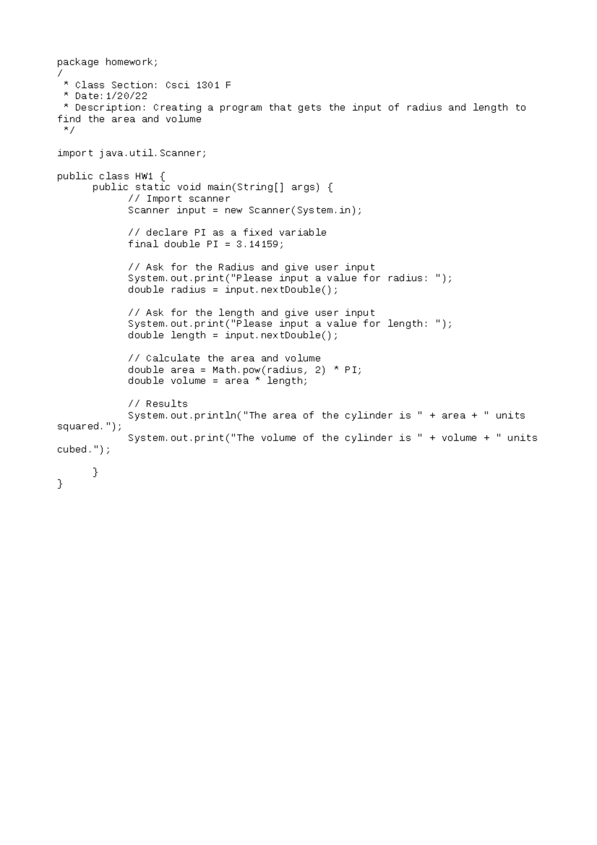 hw1-hw1-package-homework-class-section-csci-1301-f-date-1-20