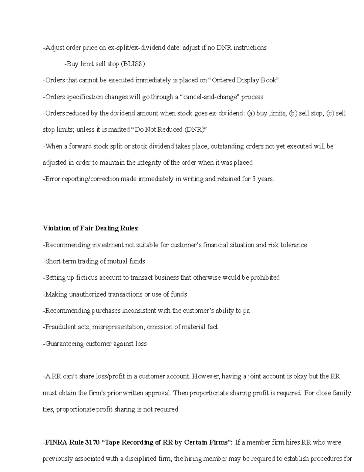 Note2 Advanced Financial Accounting lec Adjust order price on ex