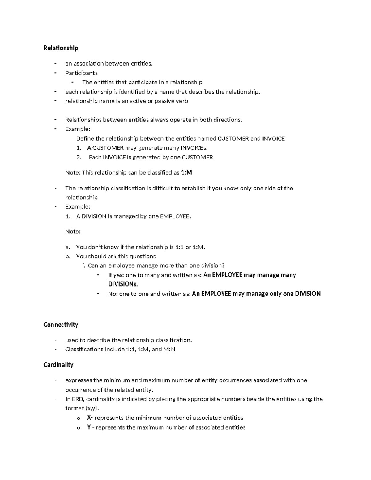 Chapter-4-v2 - Introduction to ERD Model - Relationship - an ...
