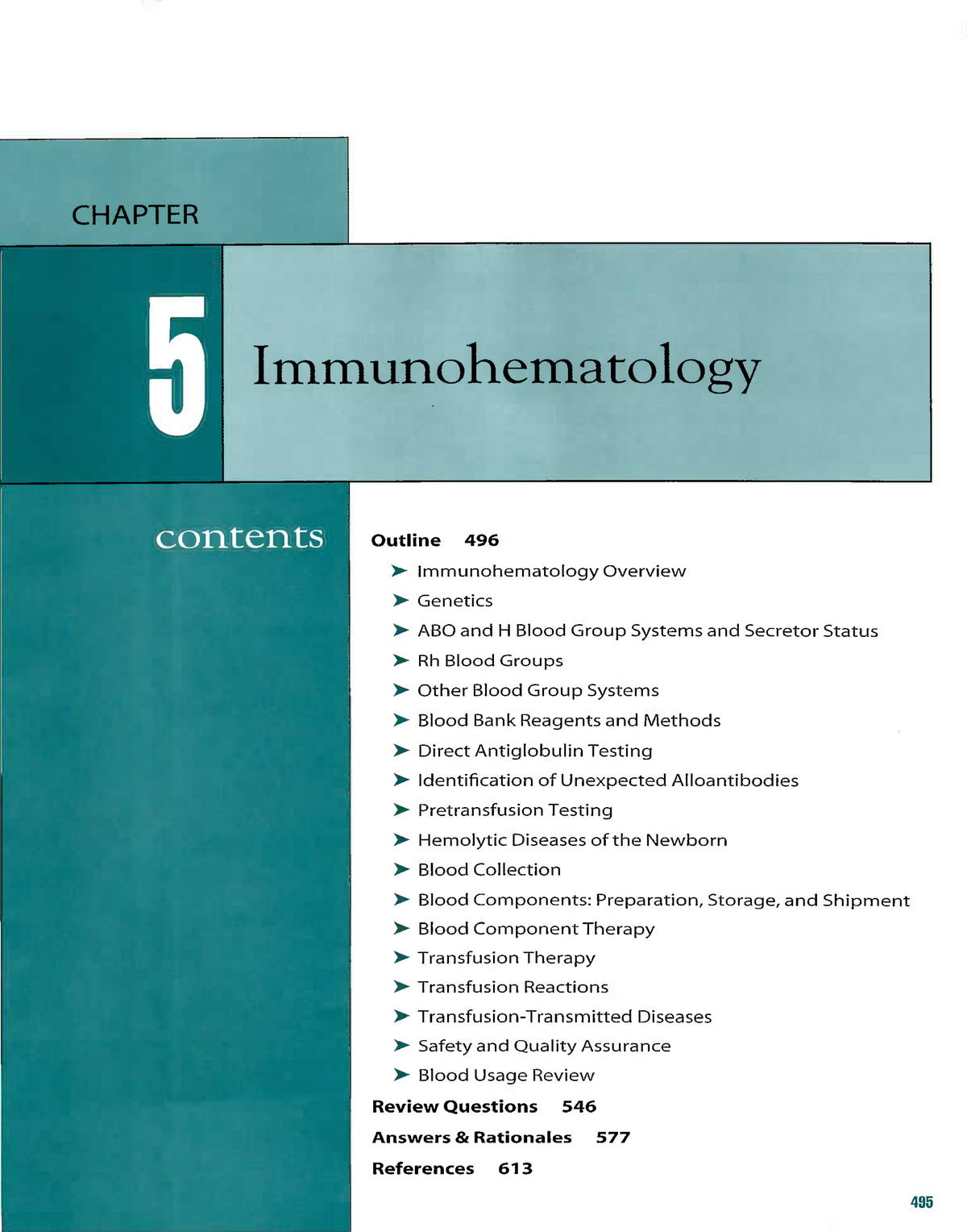 Chapter 05 - Immunohematology Review Lecture Notes - CHAPTER ...