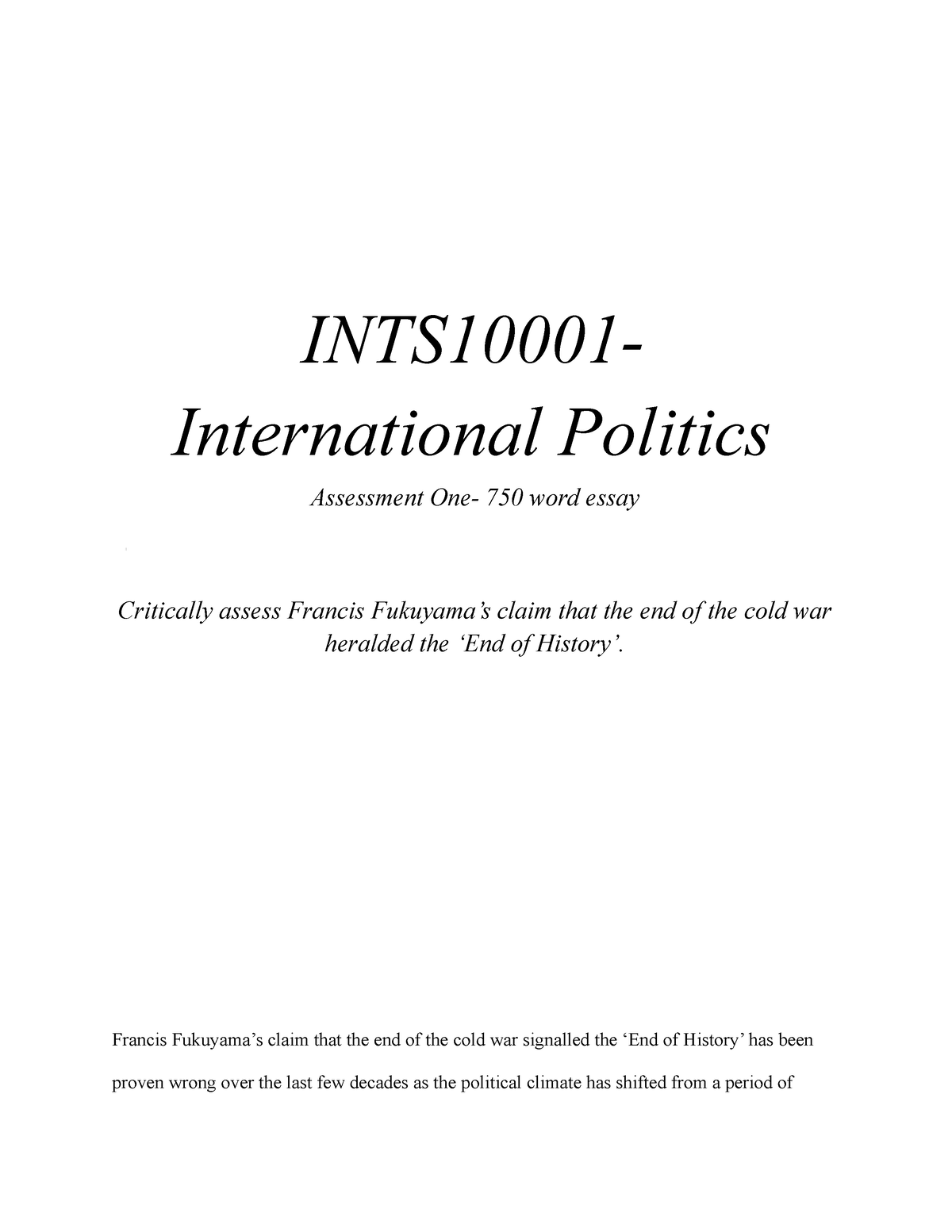 write various methodologies of international politics