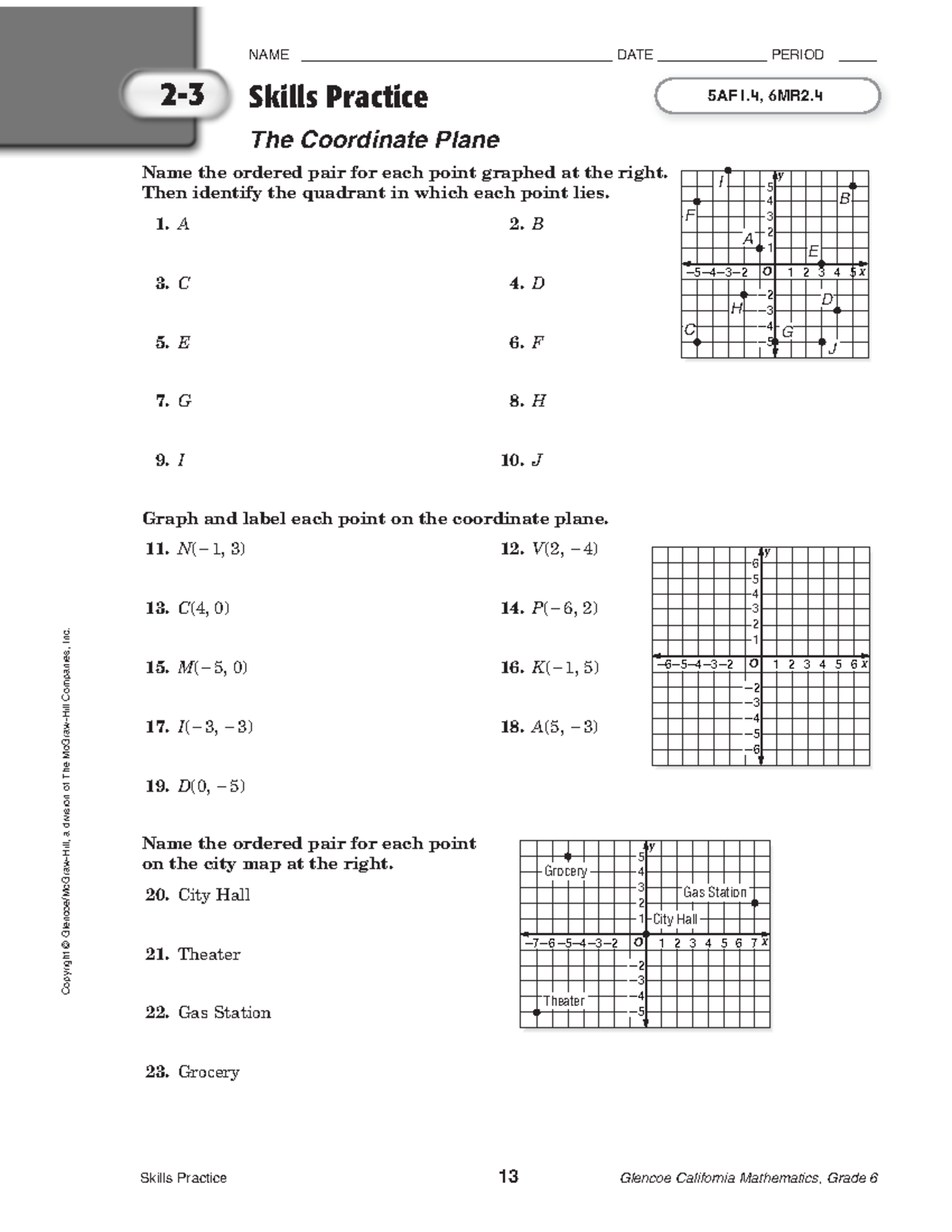 Safari math skills practice 13 glencoe california mathematics
