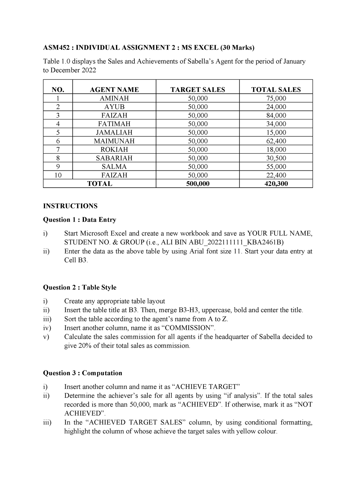 assignment 2 asm452